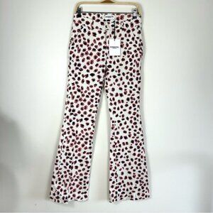 ESSENTIEL Antwerp Twill be better denim printed wide leg pants size 38